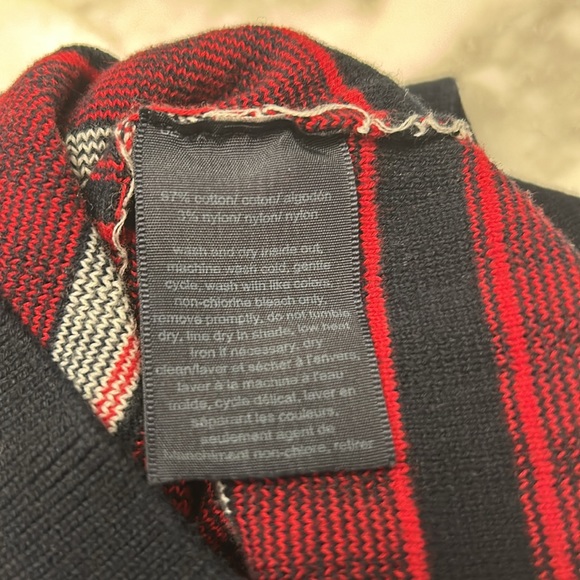 EUC TOMMY HILFIGER Richly Colored Striped Knit Turtleneck - SZ L - Picture 5 of 5